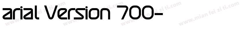 arial Version 700字体转换